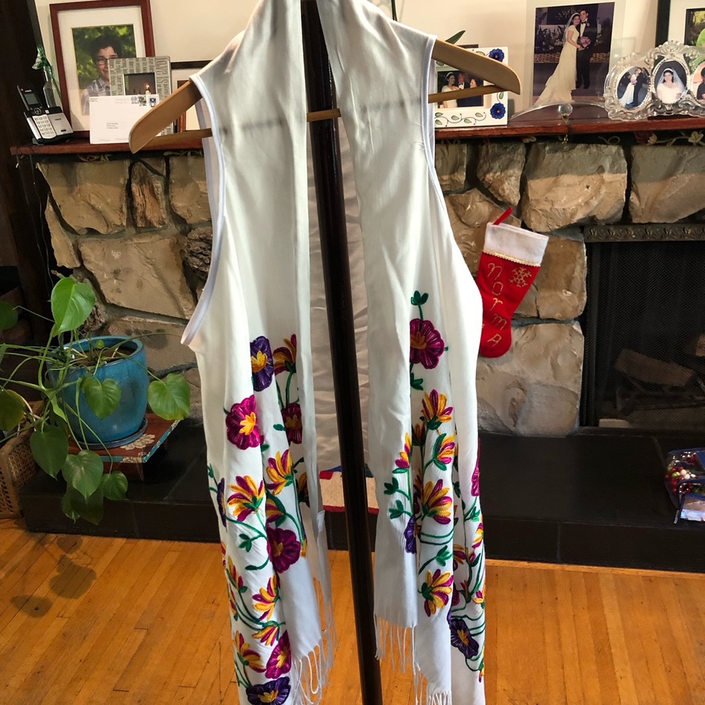 Beautifully embroidered long vest